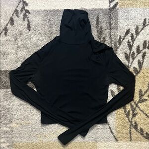 Aritzia Cropped Black Turtleneck